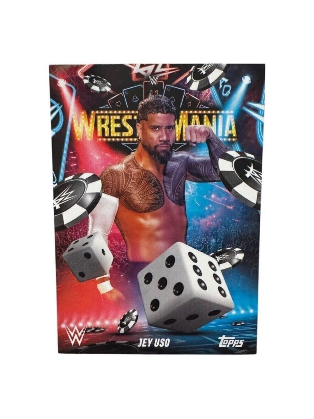 2025 Topps Wrestlemania 41 WWE WORLD Vegas Exclusive Card LE WM-14 JEY USO